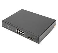 Digitus - Switch PoE Gigabit Ethernet 8 porte con 2 porte SFP UPLINK, power budget 140W - SPEDIZIONE GRATUITA