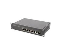 DIGITUS DN-95317 - Switch, 8 porte, Gigabit Ethernet, PoE