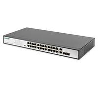 Switch di rete Digitus Fast Ethernet PoE a 24 porte