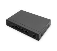 DIGITUS 4+1 Port Ethernet Unmanaged PoE Switch 4 Port PoE, MDI/MDIX, IEEE802af,a