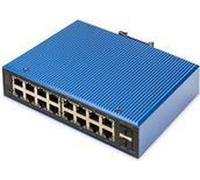 Switch di rete Digitus industriale 16+2 porte L2 gestite Gigabit Ethernet PoE [DN-651159]