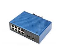 Digitus Switch industriale 8+2 porte Fast Ethernet PoE (INDUST 8+2-P FAST E POE