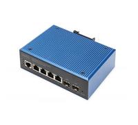 Digitus Switch industriale Gigabit Ethernet gestito L2 a 4+2 porte (INDUST 4+2-P