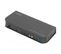 Digitus Switch KVM, 2 porte, 4K60Hz, 2 x DP in, 1 x DP/HDMI out (KVM SWITCH 2-PO
