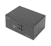 DIGITUS DS-12862 - Switch KVM, 2 porte, DisplayPort, doppio display