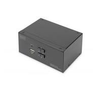 DIGITUS DS-12862 - Switch KVM, 2 porte, DisplayPort, doppio display