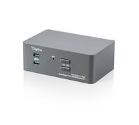 Digitus Switch KVM HDMI - 2 PC, 2 Monitor - 4K 60 Hz - Doppio Display | 2 porte USB 3.0 - 2 porte USB 2.0 per mouse e tastiera - tasto di scelta rapida - 2 ingressi DP e 2 ingressi HDMI - audio
