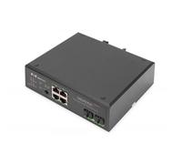 Digitus Switch PoE di rete Gigabit Ethernet a 4 porte, industriale, non gestito,