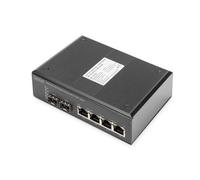 Digitus Switch PoE di rete Gigabit Ethernet a 4 porte, industriale, non gestito,