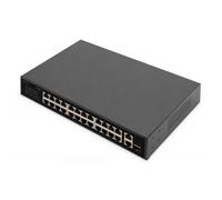 Digitus Switch PoE Fast Ethernet a 24 porte , 2 uplink Gigabit [RJ45/SFP] (DIGIT