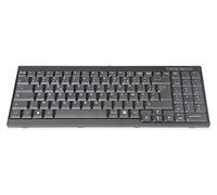 DIGITUS Tastiera KVM - Ricambio per DS-72210 / DS-72211 - Layout Francese - Ricambio o Kit di retrofit per Console KVM LCD - Connettore specifico per Dispositivo - Nero