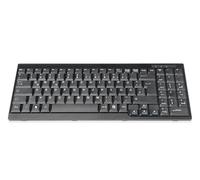 DIGITUS Tastiera per Console KVM LCD, Layout Tedesco, Nero