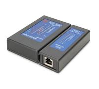 DIGITUS Tester per Cavi di Rete - per Cavi RJ45 e RJ11 - con Tester Poe - rileva