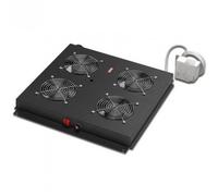 Kit 4 Ventole Con Termostato Colore Nero Per Armadi Linea Professionale