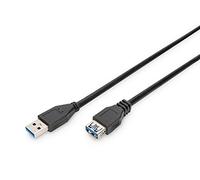 Digitus USB A/USB A 3m cavo USB Nero