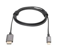 USB-C - HDMI Adapter, 1.8 m 4K/30Hz, black, metal housing