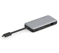 DIGITUS USB-C Travel Docking Station da viaggio- 7 Porte - 1x HDMI UltraHD 4k/60Hz - 2X USB-A 3.2 Gen1-1x USB-C 100W PD 3.0-1x RJ45 - Doppio Lettore di schede - Grigio
