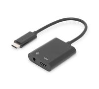 Digitus USB-C USB-C/Jack 3.5mm Nero
