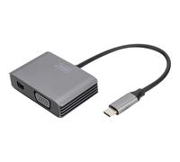 DIGITUS USB Type-C 4K 2in1 Mini DisplayPort+ VGA Grafik-Adapter DA-70825