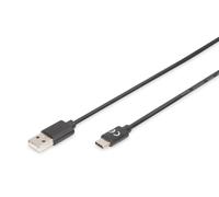 DIGITUS USB Type-C connection cable, type C to A M/M, 1.8m, 3A, 480MB, 2.0 Versi