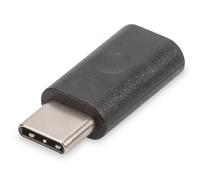 Digitus USB2.0-C/USB2.0 Micro-B USB C Micro USB B Nero