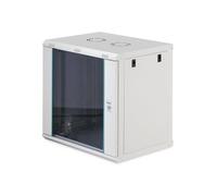 DIGITUS Armadio di rete - Rack da 19 pollici 12U - Non montato - Montaggio a parete - Profondità 450 mm - Profondità utile 320 mm - Portata 60 kg - Porta in vetro - Serie Dynamic-N - Grigio