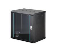 DIGITUS Armadio di rete - Rack da 19 pollici 12U - Non montato - Montaggio a parete - Profondità 450 mm - Profondità utile 320 mm - Portata 60 kg - Porta in vetro - Serie Dynamic-N - Nero