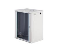 DIGITUS Armadio di rete - Rack da 19 pollici 16U - Non montato - Montaggio a parete - Profondità 450 mm - Profondità utile 320 mm - Portata 60 kg - Porta in