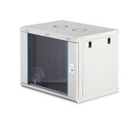 DIGITUS Armadio di rete - Rack da 19 pollici 9U - Non assemblato - Montaggio a parete - Profondità 450 mm - Profondità utile 320 mm - Portata 60 kg - Porta in vetro - Serie Dynamic-N - Grigio
