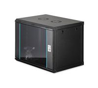 DIGITUS Armadio di rete - Rack da 19 pollici 9U - Non montato - Montaggio a parete - Profondità 450 mm - Profondità utile 320 mm - Portata 60 kg - Porta in vetro - Serie Dynamic-N - Nero