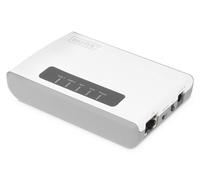 Digitus Wireless 300N Multifunction Network Server 2 Porte, USB2.0, Hub USB di R