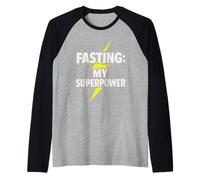 Digiuno OMAD Squad Umorismo intermittente Fast Feast Repeat Maglia con Maniche Raglan
