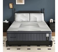 DIGLANT Materasso king size, 35,5 cm, materasso ibrido in memory foam morbido al tatto, materasso king size in scatola e molle insacchettate, supporto per equilibrio e sollievo dal dolore, certificato