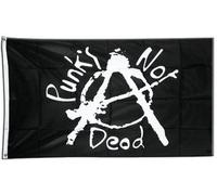 Digni Bandiera Punk's Not Dead - 90 x 150 cm Sticker Gratis