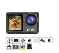 DIGNIFE Action Camera, Action Camera 5K 4K 60FPS EIS Obiettivo intercambiabile 48MP Zoom Stabilizzatore elettronico Fotocamera Action Camera for Vlog(Not Card,Action Camera 5K A)