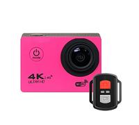 DIGNIFE Action Camera, Azione Camera Ultra. HD 4K. Telecomando WiFi Sport Telecamera30m impermeabile Pro Sports DV. Telecamera di registrazione video del casco(H9R Red)
