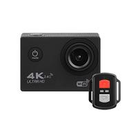 DIGNIFE Action Camera, Azione Camera Ultra. HD 4K. Telecomando WiFi Sport Telecamera30m impermeabile Pro Sports DV. Telecamera di registrazione video del casco(H9R Black)