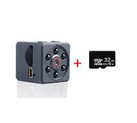DIGNIFE Action Camera, MD18 Mini videocamera HD 1080P Visione notturna Rilevazione movimento Mini videocamera Azione portatile Sport DV Car DVR Dash Cam Micro videocamera(32G Camera)