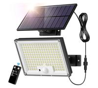 DIGNIFE Luci solari da esterno, LED Solar Outdoor Lights 3 Lighting Modes Wireless Solar Motion Sensor Waterproof Wall Lamp Solar Powered Garden Fence Yard