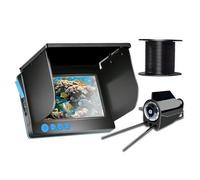 DIGNIFE Macchina fotografica subacquea, Telecamera subacquea HD da 4,3/5 pollici, telecamera impermeabile for la pesca sul ghiaccio, fishfinder for, for lago ghiacciato(5inch)