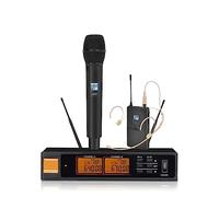DIGNIFE Microfoni Wireless, Microfono palmare wireless for spettacoli all'aperto KTV in chiesa, gare di hosting domestico microfoni e ricevitore wireless(5)
