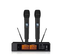 DIGNIFE Microfoni Wireless, Microfono palmare wireless for spettacoli all'aperto KTV in chiesa, gare di hosting domestico microfoni e ricevitore wireless(1)