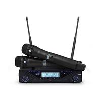 DIGNIFE Microfoni Wireless, Microfono senza fili Frequenza del microfono palmare professionale regolabile 80M Ricevi for lo spettacolo di feste in chiesa microfoni e ricevitore wireless