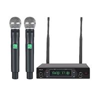DIGNIFE Microfoni Wireless, Microfono wireless PTU-51 Dual System Microfono a frequenze fisse tenuto in mano 80M for la chiesa della festa domestica microfoni e ricevitore wireless