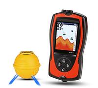 DIGNIFE Telecamera subacquea per la pesca, Finder di pesce 2.4inch. LCD. Localizzatore di profondità del trasduttore Sonar wireless GHIACCIO/Rilevatore di allarme pesce oceano/barca Pesca