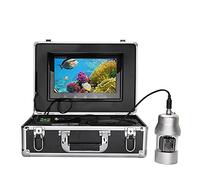 DIGNIFE Telecamera subacquea per la pesca, Videocamera da pesca subacquea da 10 pollici Videocamera Pesca 38 LE. Telecamera rotante DS a 360 gradi 20m 50m 100m(38 LEDs 100M cable)