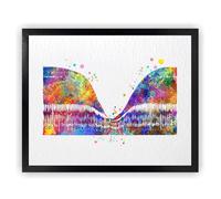 Dignovel Studios 8X10 Senza Cornice Sezione Trasversale Retina Occhio Anatomia Optometria Scienza Medica Acquerello Stampa Poster Appeso alla Parete DN1016