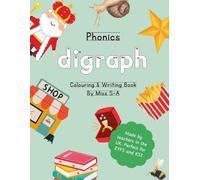 Digraphs Phonics Workbook: Phase 2 & 3 Sounds with Colouring, Writing, and Sound Identification Activities