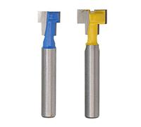 Diheohg 1/4 fusto T-Slot Cutter Fraeser Acciaio 3/8 & 1/2 Lunghezza Taglierina per utensili elettrici