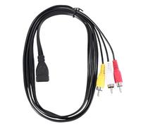 Diheohg 1,5 m USB A femmina a 3 RCA cavo Av Pc Tv Aux Audio Video Adattatore